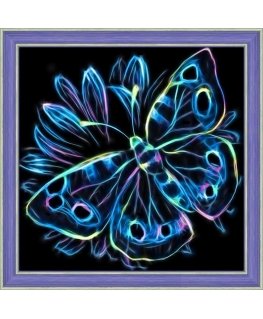 Beldizart Neon butterfly 25x25 cm AZ-1713