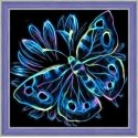 Beldizart Neoninis drugelis 25x25 cm AZ-1713 Beldizart Neoninis drugelis 25x25 cm AZ-1713