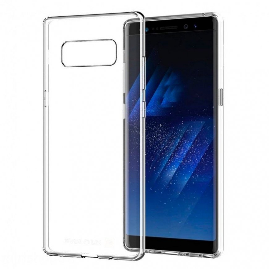 Evelatus Samsung Galaxy Note 8 Clear Silicone Case 1.5mm TPU Transparent