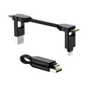Rolling Square inCharge X USB kabelis USB C Micro-USB A Melns Rolling Square inCharge X USB kabelis USB C Micro-USB A Melns