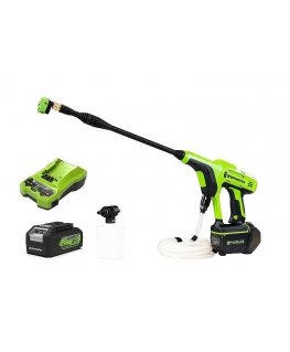 24V Pressure Washer GREENWORKS G24PWK4 - Charger + 4Ah Battery Pack - 5105307UB