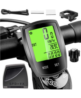 Goodbuy 18667 Wireless Waterproof Bike Speedometer for Bikes IPX4 | LCD