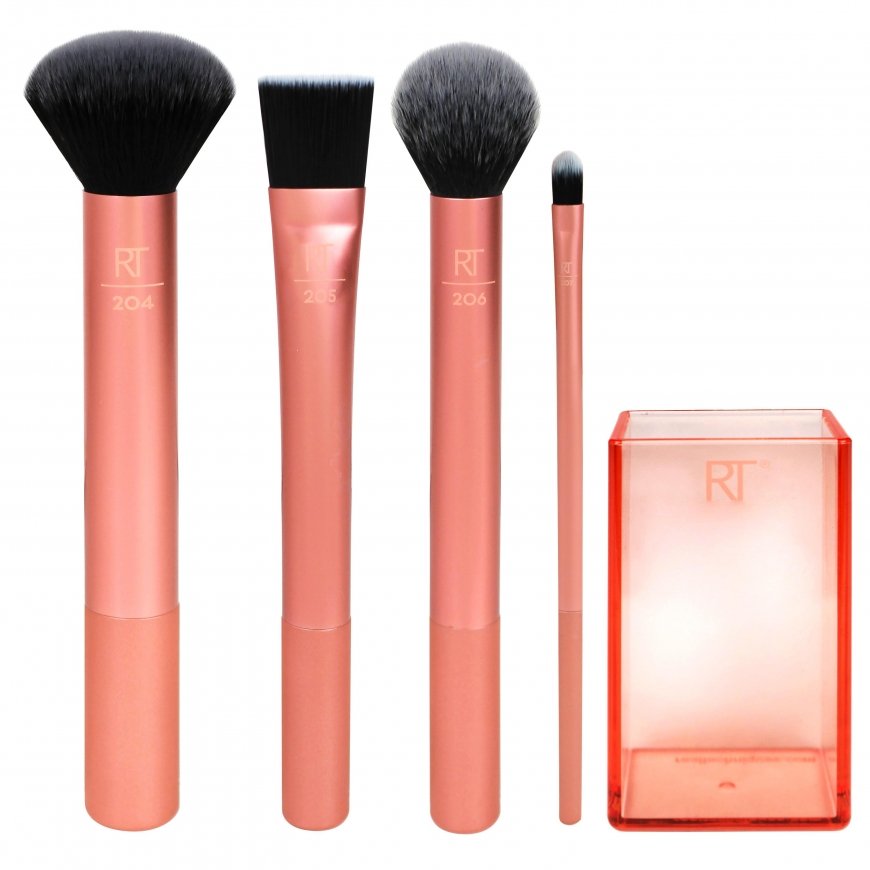 Real Techniques Flawless base makiažo šepetėlių rinkinys – 5
