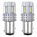 Amio Canbus 3020 22smd ultrabright 1157 bay15d p21 / 5w baltos 12v / 24v LED lemputės Amio Canbus 3020 22smd ultrabright 1157 bay15d p21 / 5w baltos 12v / 24v LED lemputės