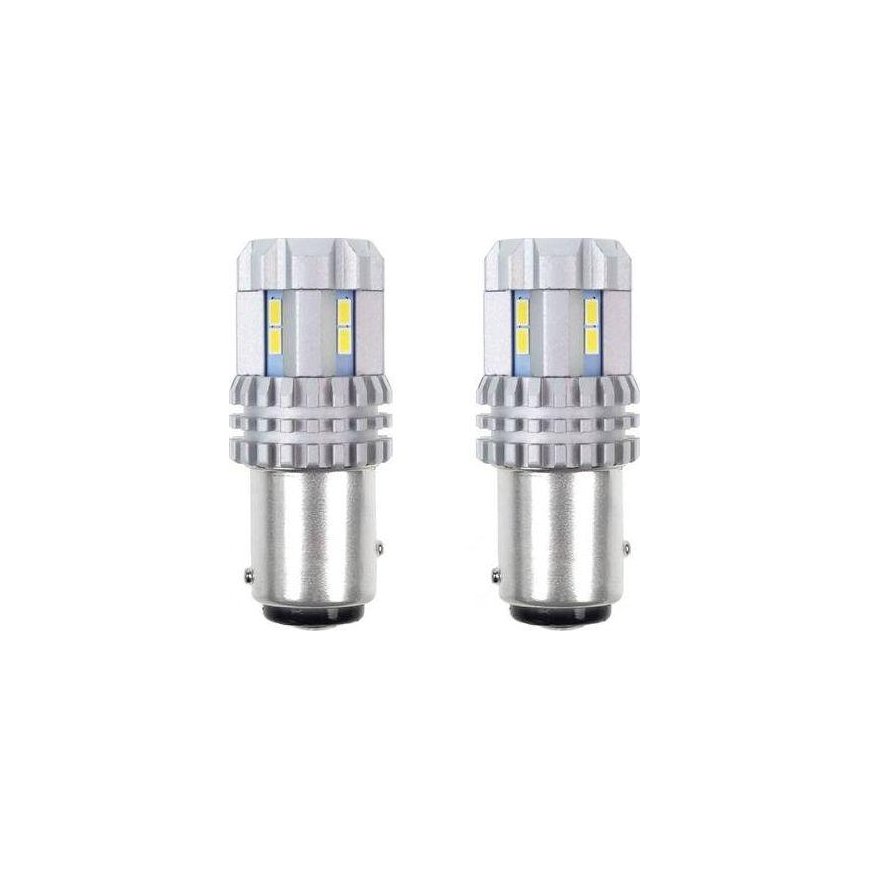 Amio Canbus 3020 22smd ultrabright 1157 bay15d p21 / 5w white 12v / 24v LED bulbs – 2