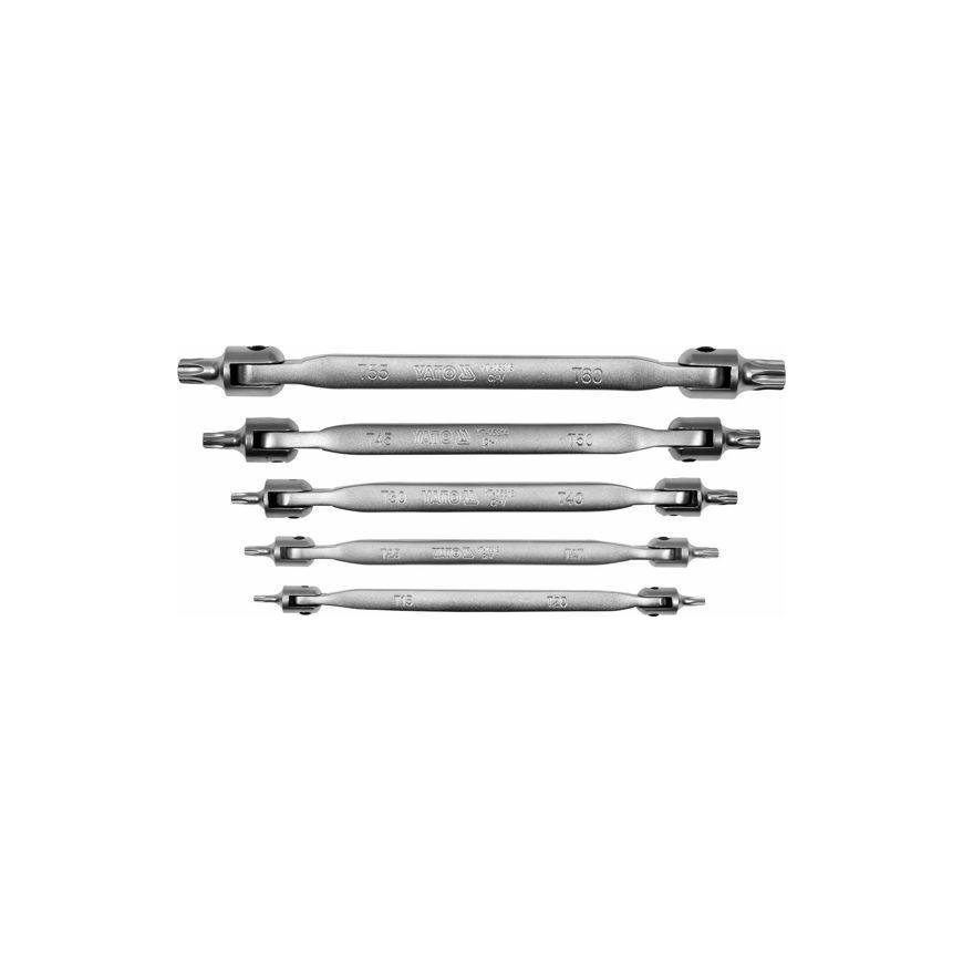 YATO TORX KEY SET WITH CONNECTOR 5 pcs.