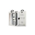 Dėklas Karl Lagerfeld KLHCP14LSAPKHG iPhone 14 Pro 6,1 "Sidabrinė/Sidabrinis hardcase Saffiano Karl galvučių pataisa Dėklas Karl Lagerfeld KLHCP14LSAPKHG iPhone 14 Pro 6,1 "Sidabrinė/Sidabrinis hardcase Saffiano Karl galvučių pataisa