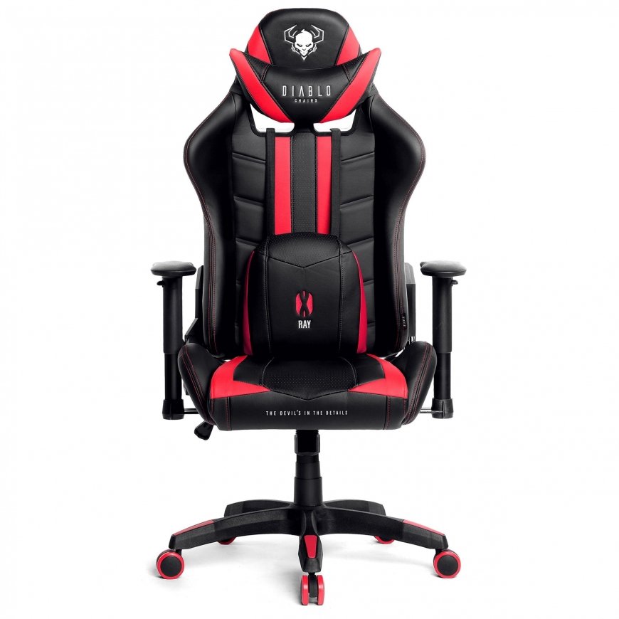 Diablo Chairs Diablo X-Ray 2.0 Normal Size black - red ergonomic chair – 2