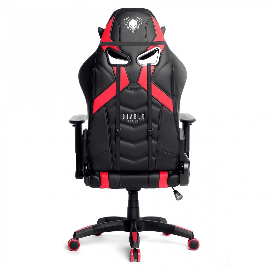 Diablo Chairs Diablo X-Ray 2.0 Normal Size juoda - raudona ergonominė kėdė – 5
