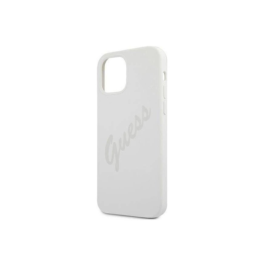 Guess GUHCP12SLSVSCR iPhone 12 mini 5.4 inch Cream/Cream Hard Case Script Vintage