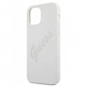 Guess GUHCP12SLSVSCR iPhone 12 mini 5.4 inch Cream/Cream Hard Case Script Vintage Guess GUHCP12SLSVSCR iPhone 12 mini 5.4 inch Cream/Cream Hard Case Script Vintage