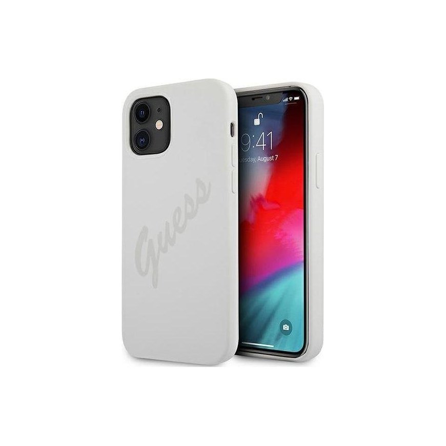 Guess GUHCP12SLSVSCR iPhone 12 mini 5.4 inch Cream/Cream Hard Case Script Vintage – 2