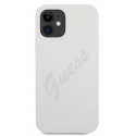 Guess GUHCP12SLSVSCR iPhone 12 mini 5.4 inch Cream/Cream Hard Case Script Vintage Guess GUHCP12SLSVSCR iPhone 12 mini 5.4 inch Cream/Cream Hard Case Script Vintage