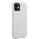 Guess GUHCP12SLSVSCR iPhone 12 mini 5.4 inch Cream/Cream Hard Case Script Vintage Guess GUHCP12SLSVSCR iPhone 12 mini 5.4 inch Cream/Cream Hard Case Script Vintage