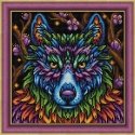 Beldizart Rainbow wolf 30x30 cm AZ-1754 Beldizart Rainbow wolf 30x30 cm AZ-1754