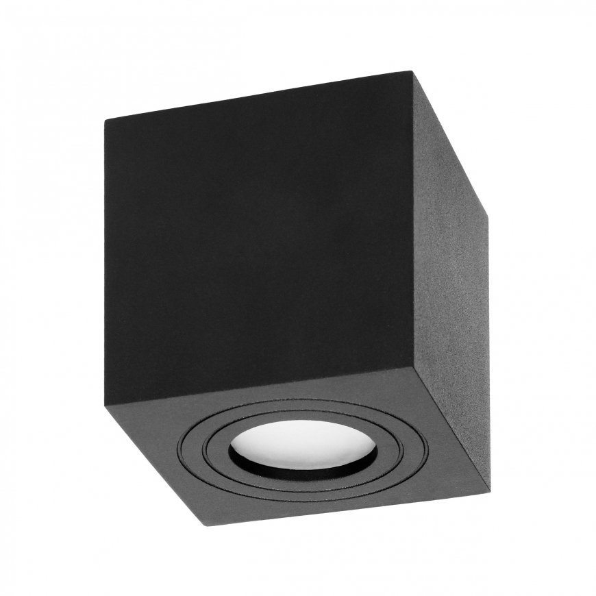 Ceiling light Orno MEGY DLS GU10 downlight max 50W, IP54, square, black, aluminum – 2