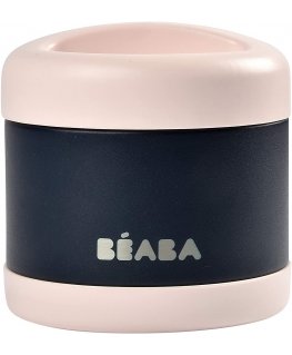 BEABA THERMO FOOD CONTAINER, 500 ML, NIGHT Blue/LIGHT Pink