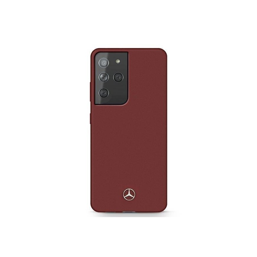 Case Mercedes MEHCS21LSILRE S21 Ultra G998 red / red hard silicone line