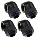 XSPC XSPC adapteris 90 ° G1/4 ″ AG iki G1/4 colių IG, juodas, 4 dozių paketas XSPC XSPC adapteris 90 ° G1/4 ″ AG iki G1/4 colių IG, juodas, 4 dozių paketas