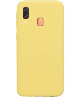 Evelatus Samsung Galaxy A40 Nano Silicone Case Soft Touch TPU Yellow