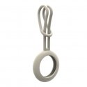 iLike Apple AirTag Silicone Keychain Loop Case Gray