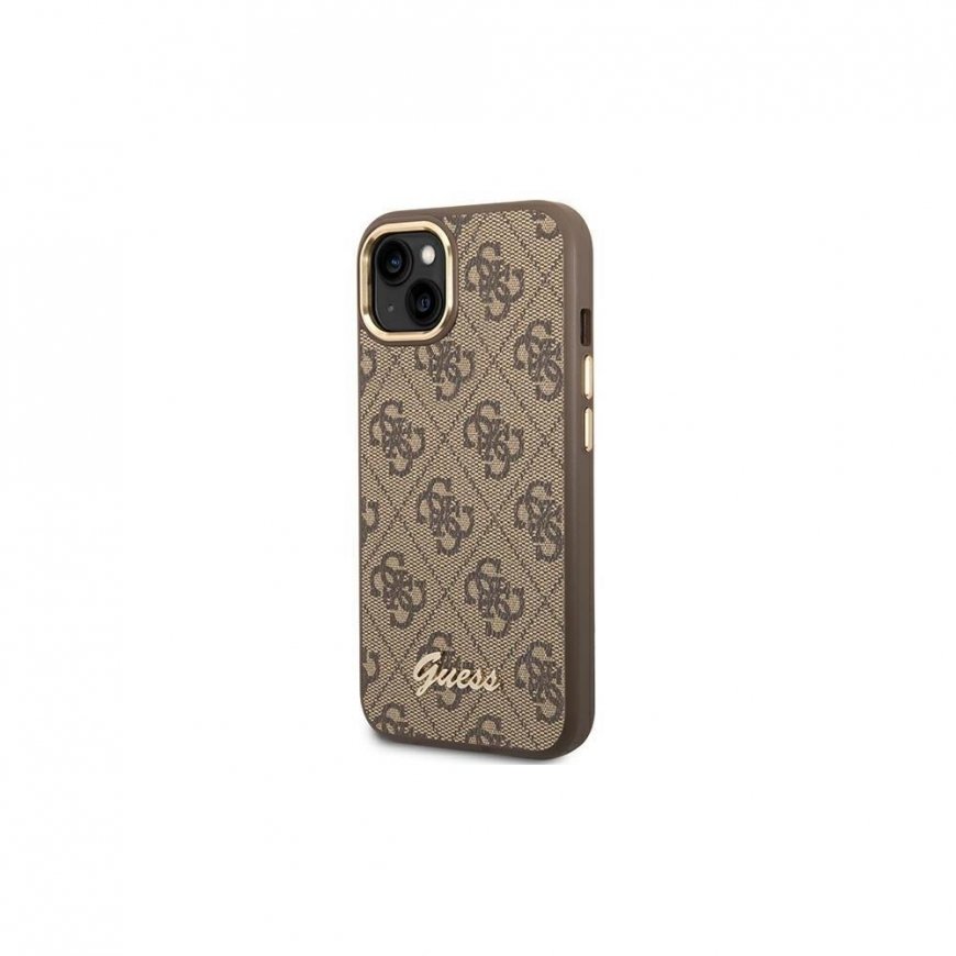 Guess GUHCP14MHG4SHW iPhone 14 Plus 6.7 Inch Brown/Brown Hard Case 4G Vintage Gold Logo – 2
