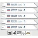 Saws for steel, sheets up to 1.2 mm WILPU, 5 pcs 180 mm 3015/200