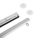 Inne LP Listwa aluminum do zawieszania plakatu KLIP 2x70cm + przyssawka 45mm x2szt with haczykiem