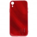 Evelatus Apple iPhone XR Water Ripple Full Color Electroplating Tempered Glass Case Red Evelatus Apple iPhone XR Water Ripple Full Color Electroplating Tempered Glass Case Red