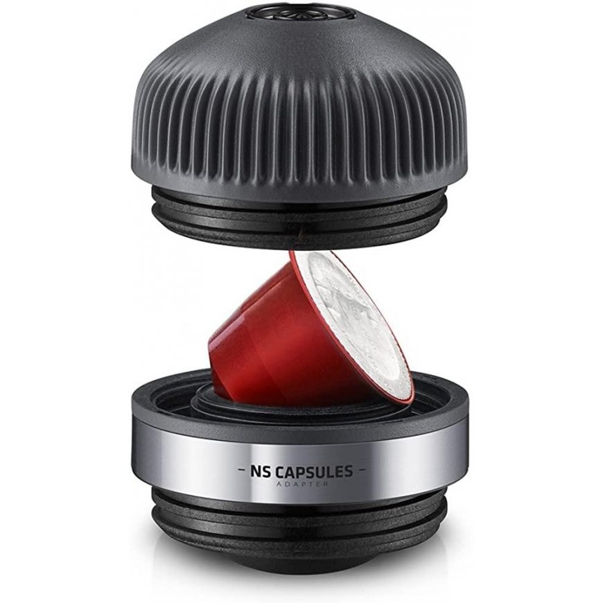 Gertuvė WACACO NANOPRESSO CHILL Baltas rankinis maltos kavos aparatas su dėklu, balta – 4