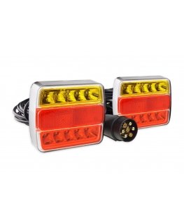 Rear trailer lights are fixed with Amio Magnet