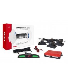 Amio Parking sensors, reverse, LED cob 4 sensors black 19mm truck