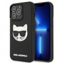 Karl Lagerfeld Karlas Lagerfeldas KLHCP13LCH3DBK 13 Pro/13 6,1 colio juoda/juodas hardcase 3D guminė kultūra