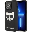 Karl Lagerfeld Karlas Lagerfeldas KLHCP13LCH3DBK 13 Pro/13 6,1 colio juoda/juodas hardcase 3D guminė kultūra