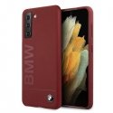 Case BMW BMHCS21MSLBLRE S21+ G996 Red / Red Hard Silicone Signature Logo