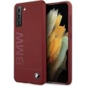 Case BMW BMHCS21MSLBLRE S21+ G996 Red / Red Hard Silicone Signature Logo