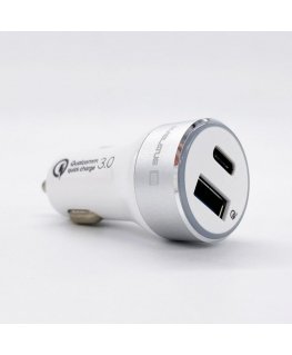 Evelatus - Evelatus Quick Car Charger QCC03, QCC03WH White