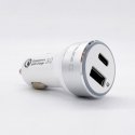 Evelatus - Evelatus Quick Car Charger QCC03, QCC03WH White Evelatus - Evelatus Quick Car Charger QCC03, QCC03WH White