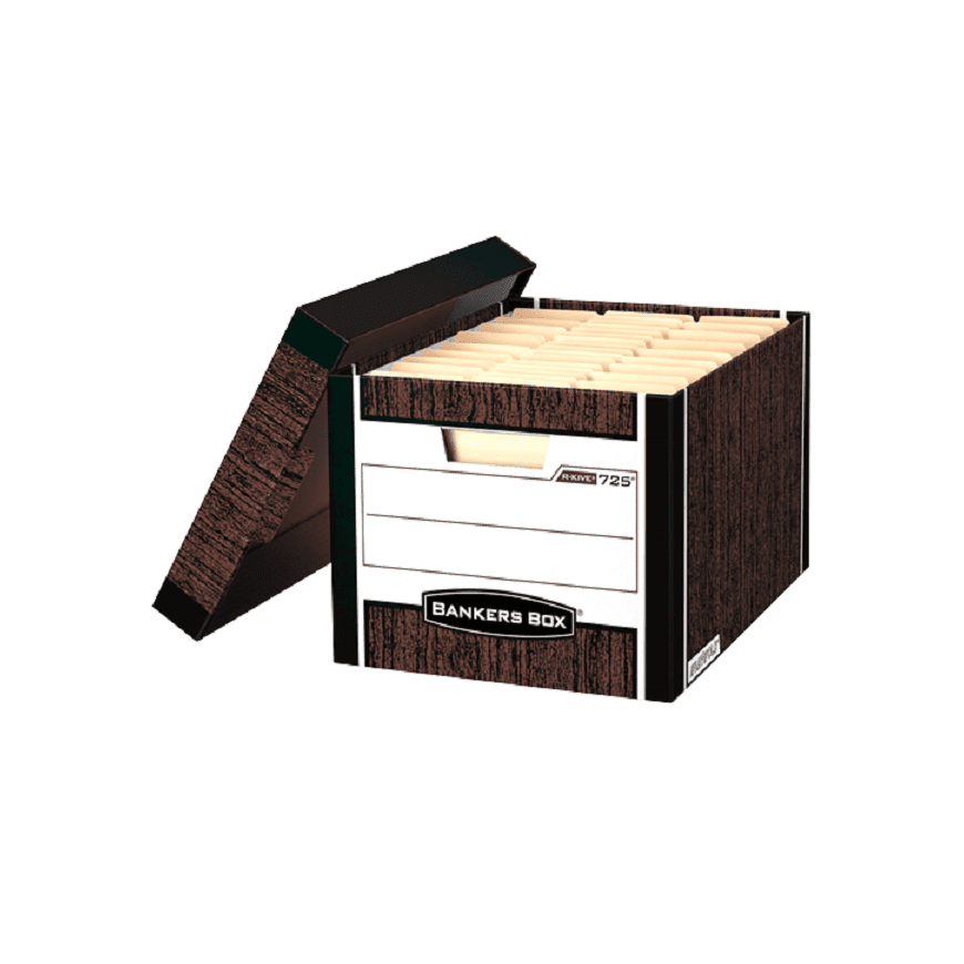Fellowes Bankers BOX wood GRAIN - pudło na archiwa FastFold, (0061001) – 2