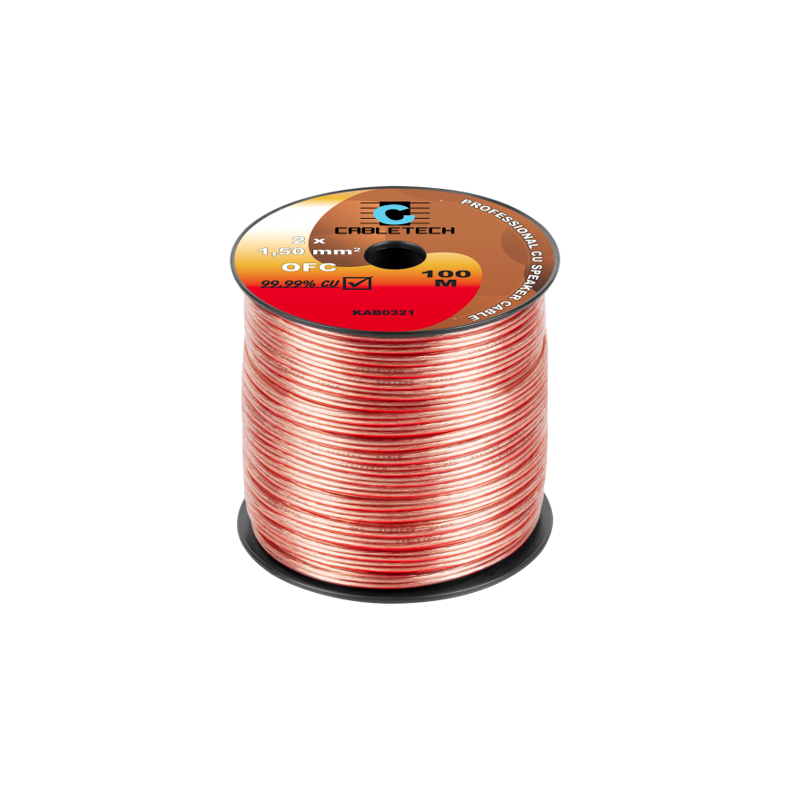 Cabletech Speaker cable OFC 1.5mm 100m – 4