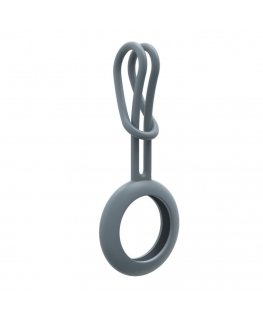 iLike AirTag Silicone Keychain Loop Case Blue