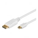 Goobay 1m DisplayPort Cable Mini DisplayPort Balts Goobay 1m DisplayPort Cable Mini DisplayPort Balts