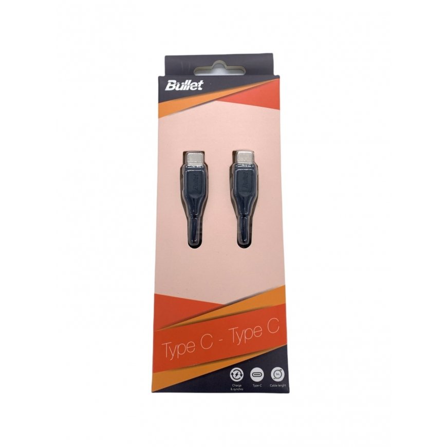 - BULLET Type C - Type C 1m, 2.4A Black