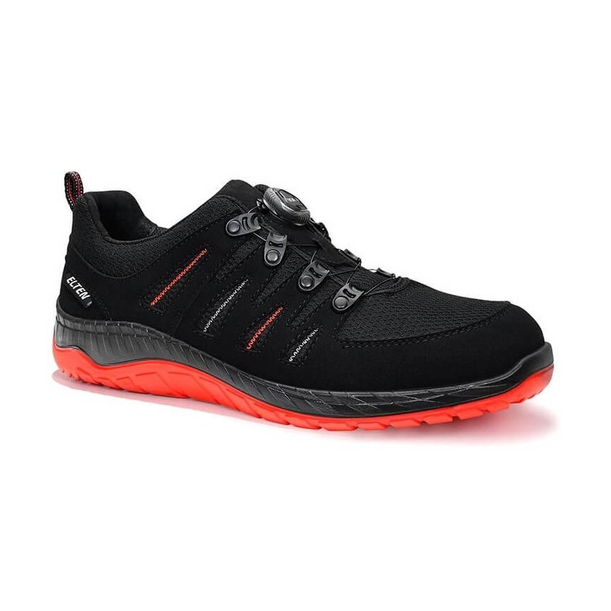 Batai ELTEN Maddox Boa Low ESD S3 SRC, juodi/raudoni 44