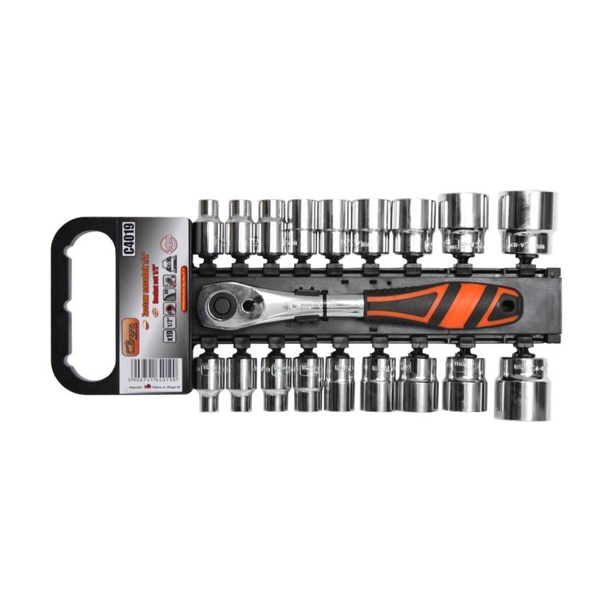 Richmann Head set with ratchet 1/2, 19 pcs. – 2
