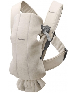 BabyBjorn Babijorn Baby Carrier Mini 3D Jersey - Small Lace for Newborn ¦ Jasny Beyż