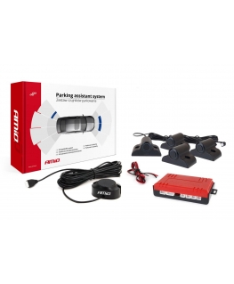 Amio Parking sensors, reverse, horn, 4 sensors, black truck 19mm