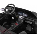 Lean Cars Itin galingas ir didelis dvivietis elektromobilis vaikams YSA021A, juodas