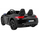 Lean Cars Itin galingas ir didelis dvivietis elektromobilis vaikams YSA021A, juodas