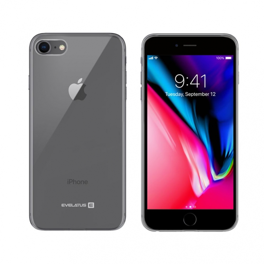 Evelatus Apple iPhone 7/8/SE2020/SE2022 Clear Silicone Case 1.5mm TPU Transparent